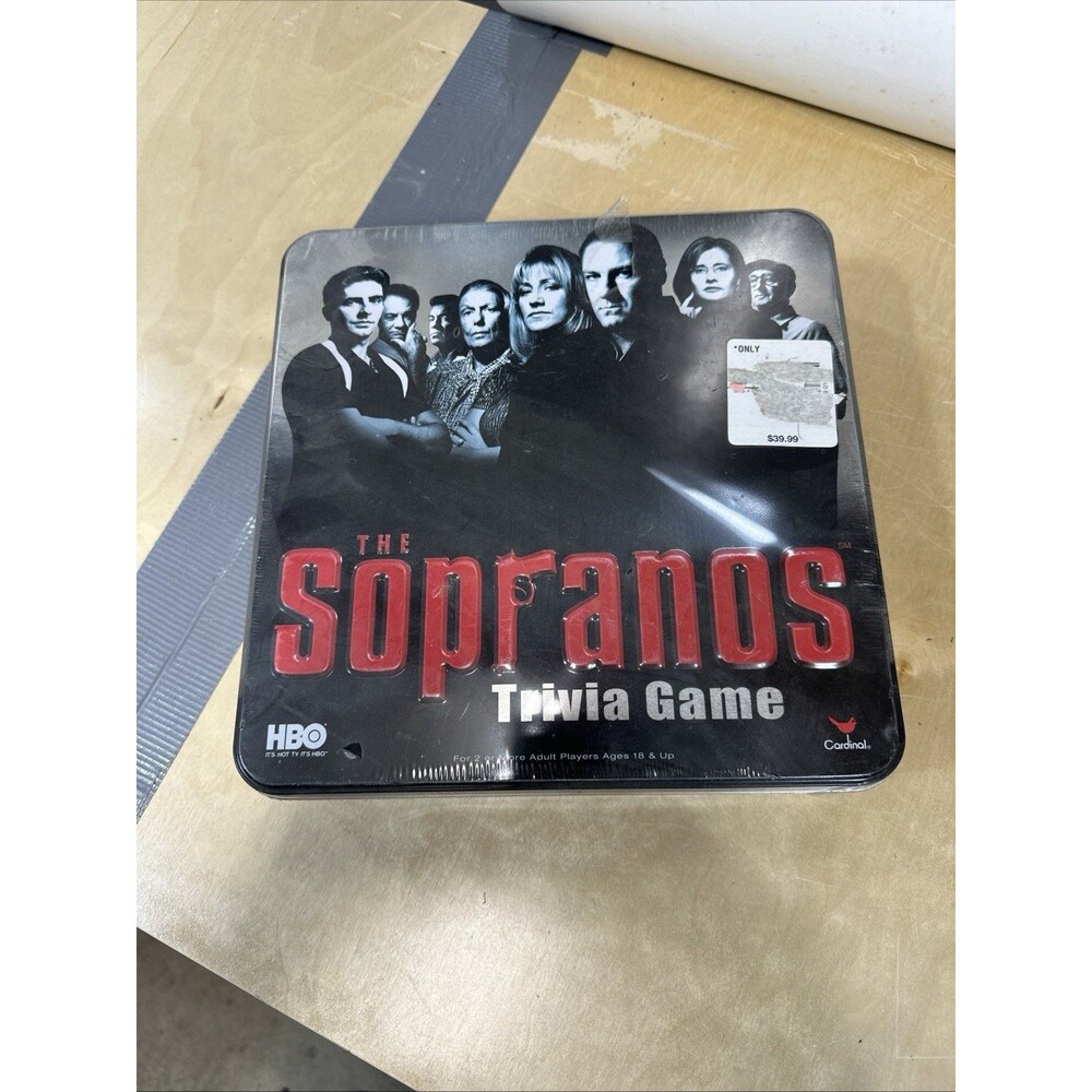 The Sopranos HBO Trivia Board Game Collector Metal Tin Box NEW.